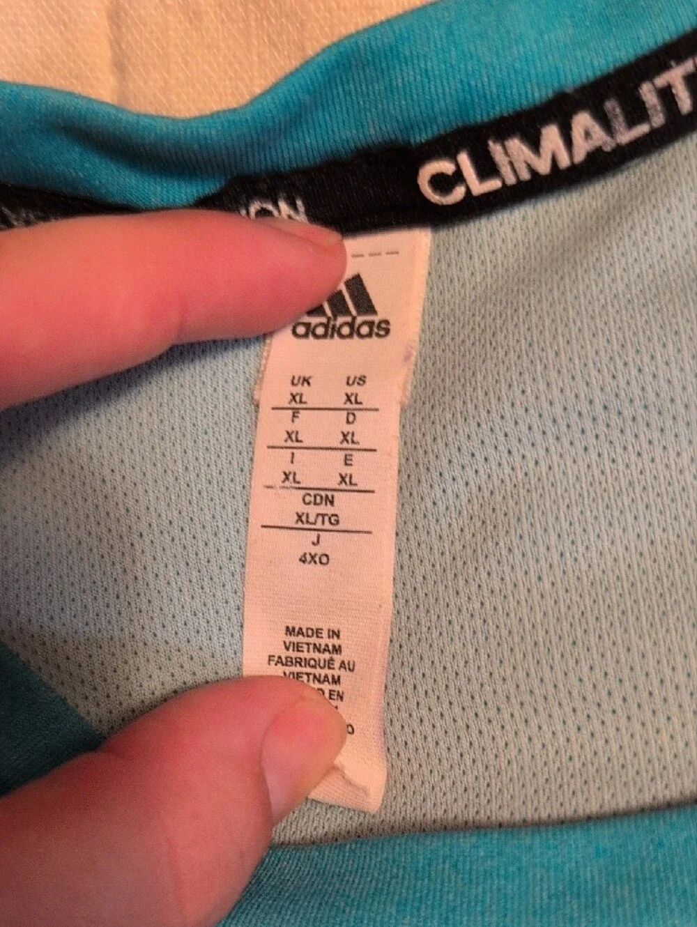 adidas Men’s Teal Performance Short-Sleeve Tee